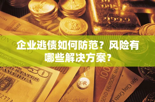 武汉企业逃债如何防范？风险有哪些解决方案？