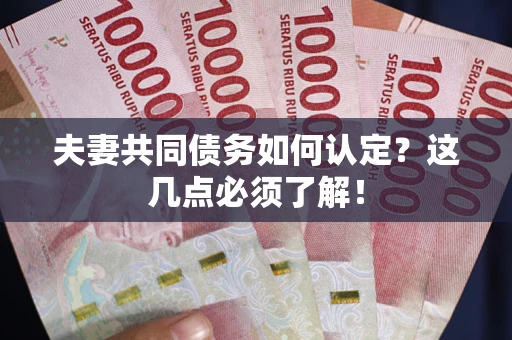 武汉夫妻共同债务如何认定？这几点必须了解！