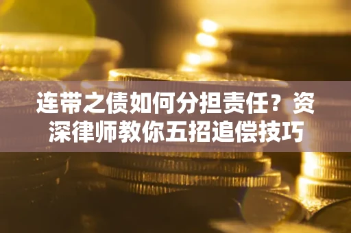 武汉连带之债如何分担责任？资深律师教你五招追偿技巧