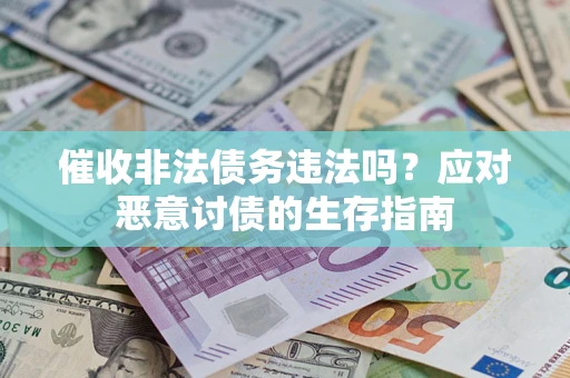武汉催收非法债务违法吗？应对恶意讨债的生存指南