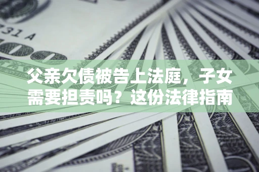 武汉父亲欠债被告上法庭，子女需要担责吗？这份法律指南必须看完