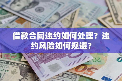 武汉借款合同违约如何处理？违约风险如何规避？