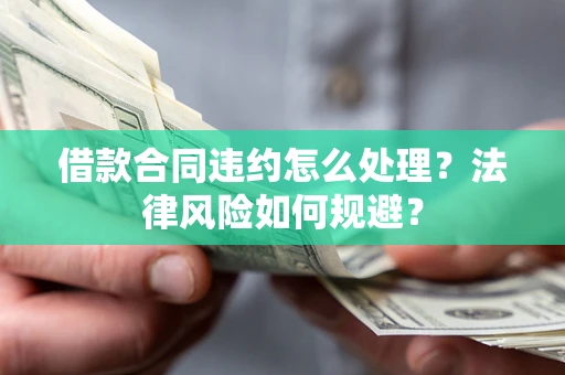 武汉借款合同违约怎么处理？法律风险如何规避？