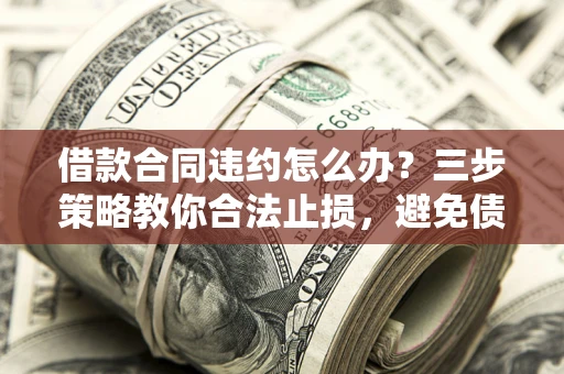 武汉借款合同违约怎么办？三步策略教你合法止损，避免债务危机升级