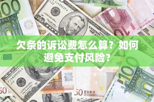 武汉欠条的诉讼费怎么算？如何避免支付风险？
