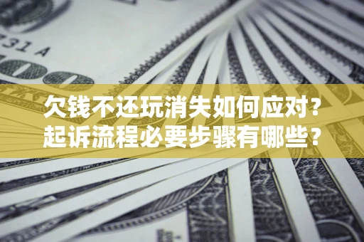 武汉欠钱不还玩消失如何应对？起诉流程必要步骤有哪些？
